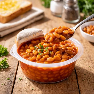 Snap pot baked beans