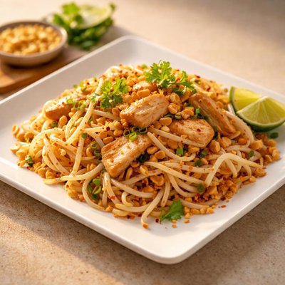Snapdragon chicken pad thai