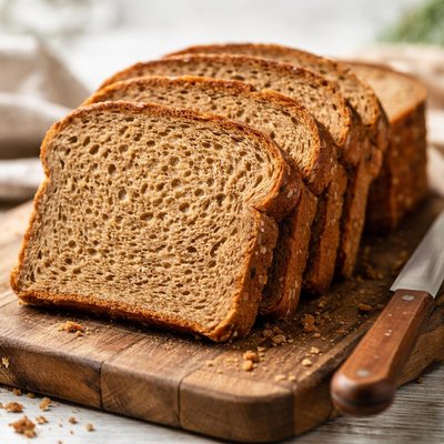 Sneetje bruin brood