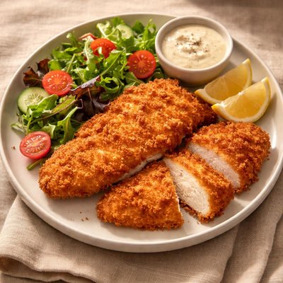 Snitel din piept de pui