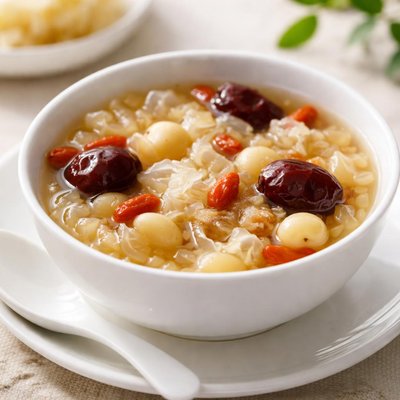 Snow fungus soup