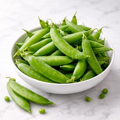 Snow peas with skin