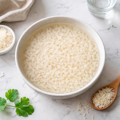 Soaked jasmine rice