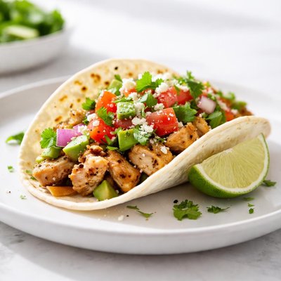 Soft chicken taco