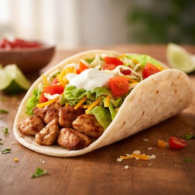 Soft chicken taco supreme taco bell