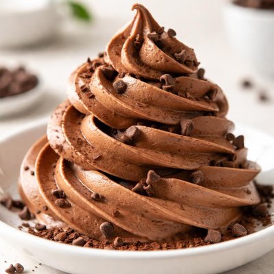 Soft serve chocolate ice cream