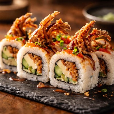 Soft shell crab sushi