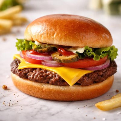 Sonic burger patty with cheese