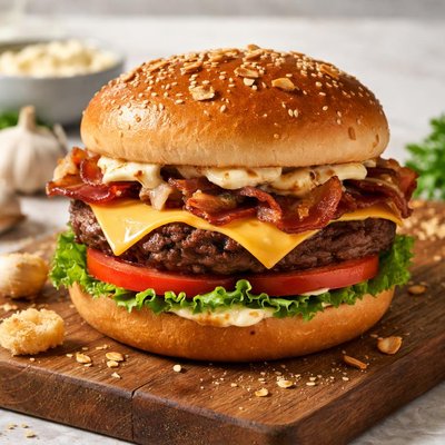 Sonic garlic cheeseburger