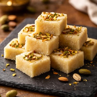 Sooji barfi