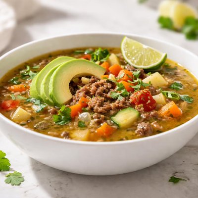 Sopa picadillo
