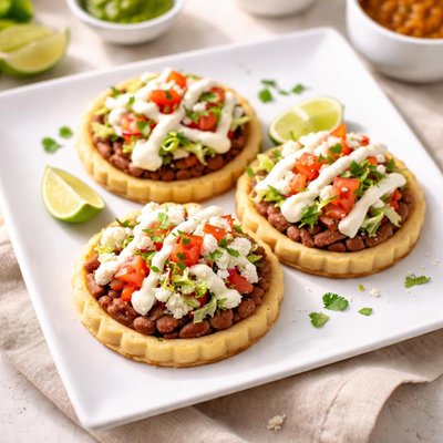 Sopes with cheese