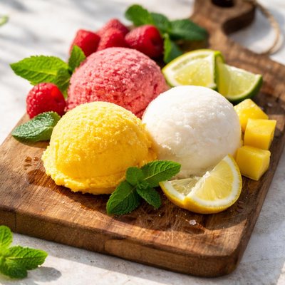 Sorbet ice cream