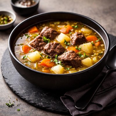 Soup with beef