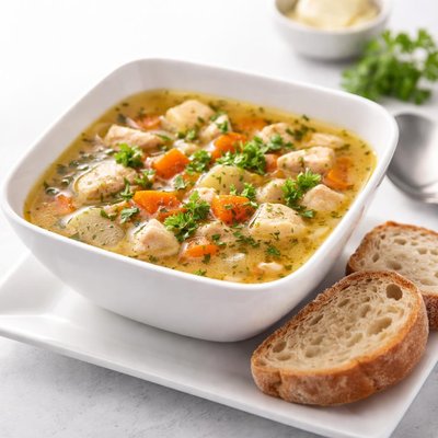 Soup with bread