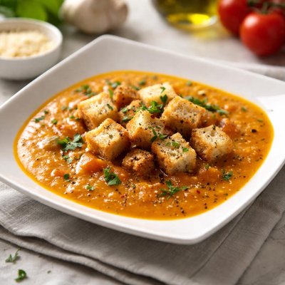 Soup with croutons