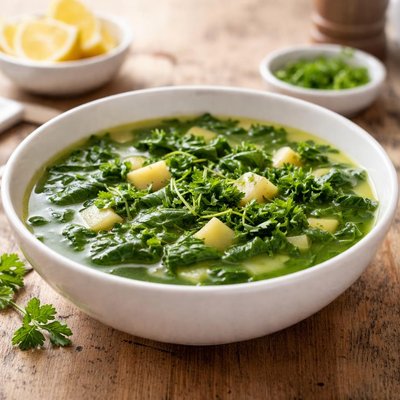 Soup with greens
