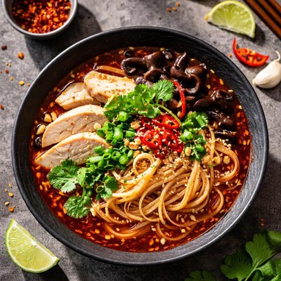 Sour and spicy noodles