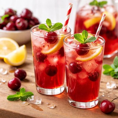 Sour cherry lemonade