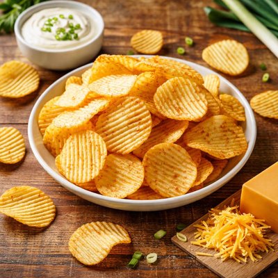 Sour cream and cheddar ruffles