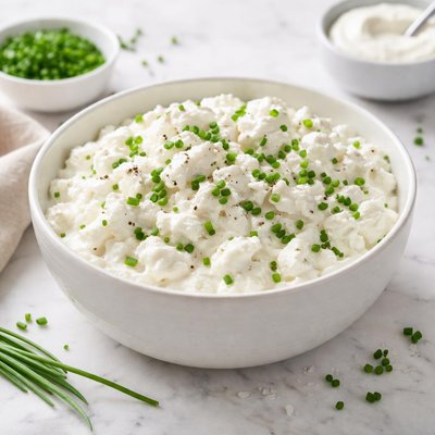 Sour cream and chives cottage cheese