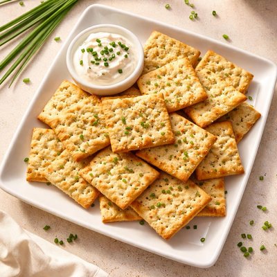 Sour cream and chives crackers