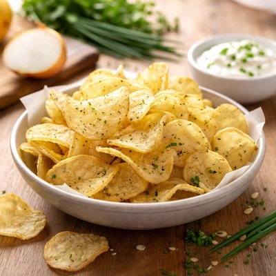 Sour cream and onion crisps