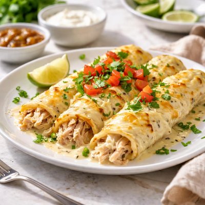 Sour cream chicken enchilada