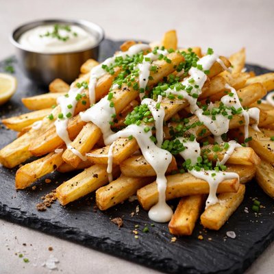 Sour cream chive fries