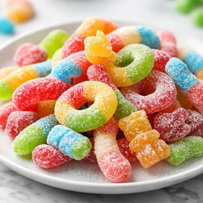 Sour gummy candy