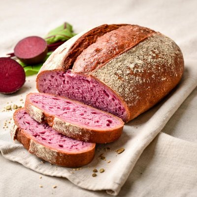 Sourdough beetroot bread