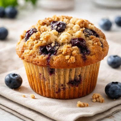 Sourdough blueberry muffin