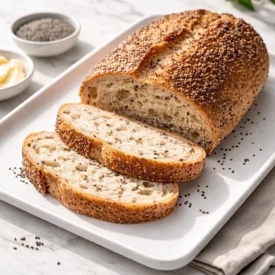 Sourdough bread with chia seed