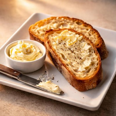 Sourdough bread with grass fed butter