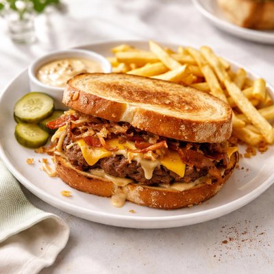 Sourdough burger melt