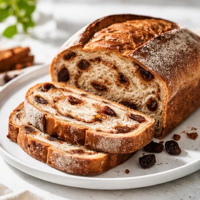 Sourdough cinnamon raisin bread
