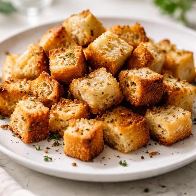 Sourdough croutons