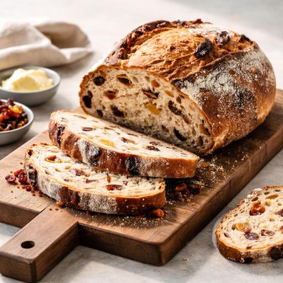 Sourdough fruit loaf