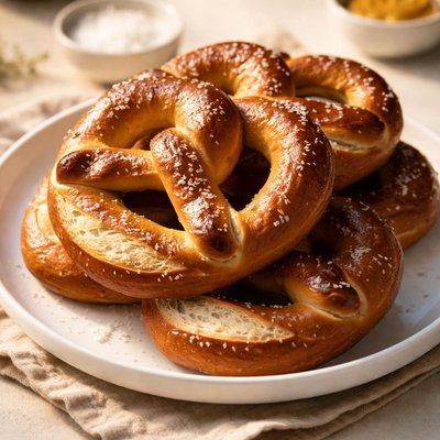 Sourdough pretzels