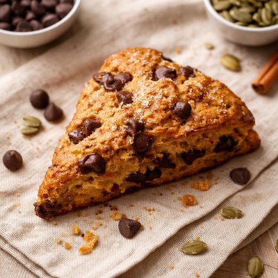 南瓜巧克力豆酸面团三角餅