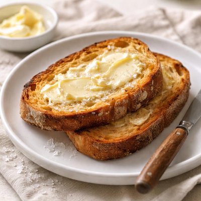 Sourdough toast with butter
