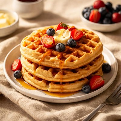 Sourdough waffles
