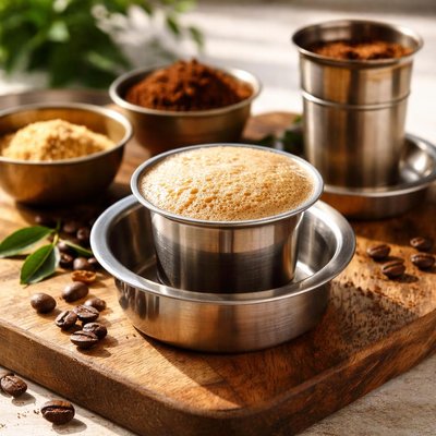 South indian drip coffee