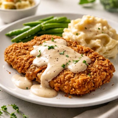 Southern fried chicken steak
