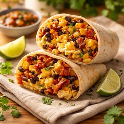 Southwest breakfast burrito