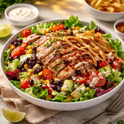 Southwest chicken ranch salad