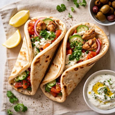 Souvlaki wraps