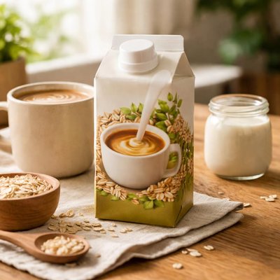 Sown oatmilk creamer