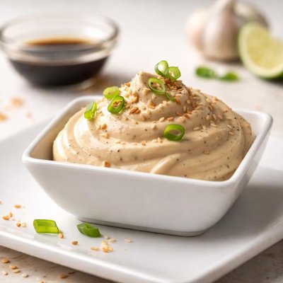 Soy-garlic mayonnaise