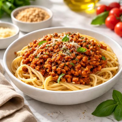 Soy bolognese sauce